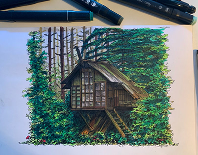 Nice tree house I made last year.