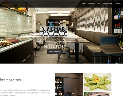 Web Restaurante Vilmar