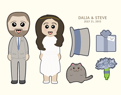 Dalia & Steve's Wedding Invitation