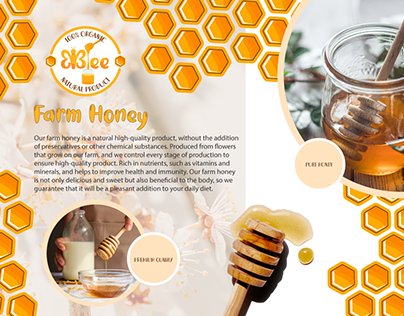 Logo for Farmer's Honey "Bee"