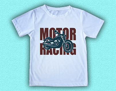 Motor Racing T shirt Design