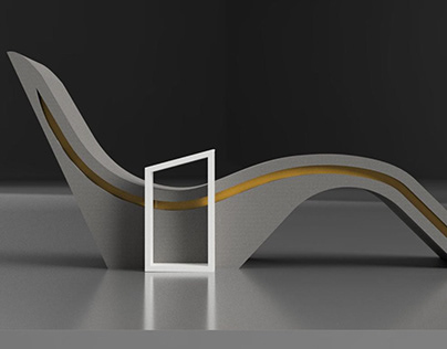 Relaxing Chaise Lounge 3D Model