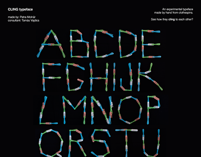 CLING - a handmade experimental typeface