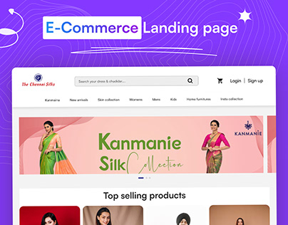 Redesign chennai silk landing page