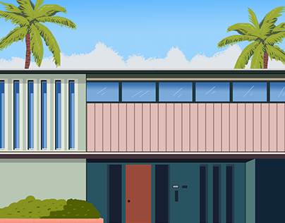 Palm Springs House illustration
