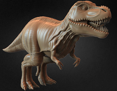 T-Rex Basemesh 3D Model