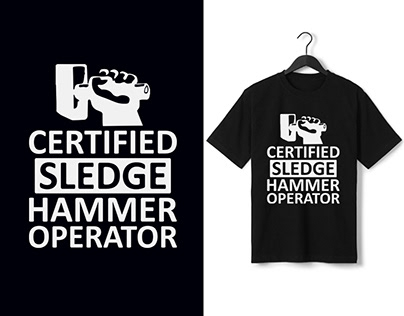 Certified Sledge Hammer Operator Funny Ironworker Gift