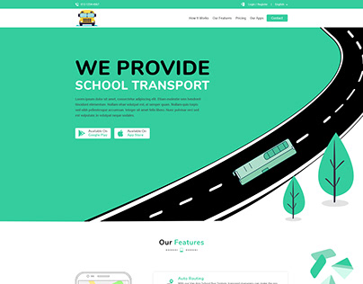 School Transport Web Design
