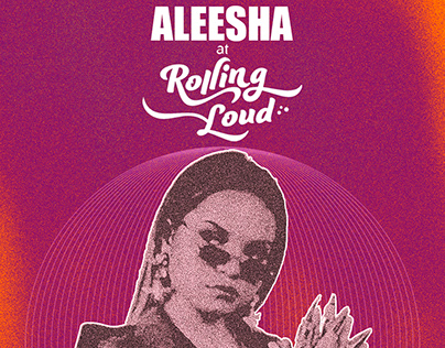 Flyer Aleesha at RollingLoud 2021