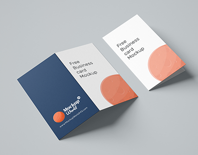 15+ Impressive Folded Business Card Mockup Templates