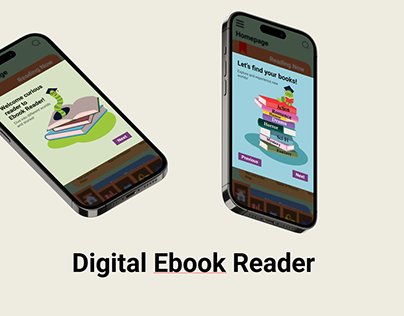 Digital eBook Reader UI Design | Jeremy Zang Ming Kang