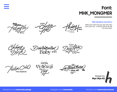 MHK_MONGMER typeface