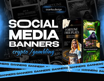 Social media banners / crypto & gambling