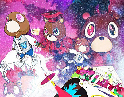 Graduation Kanye West Collage/Wallpaper