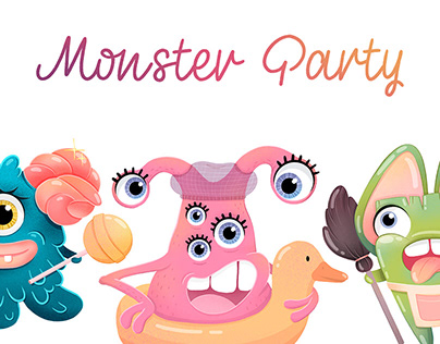 Monster Party. Characters design