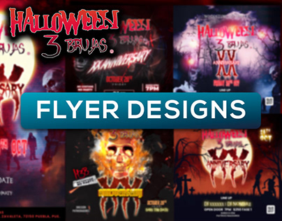 Flyer Designs | Halloween 3 Brujas