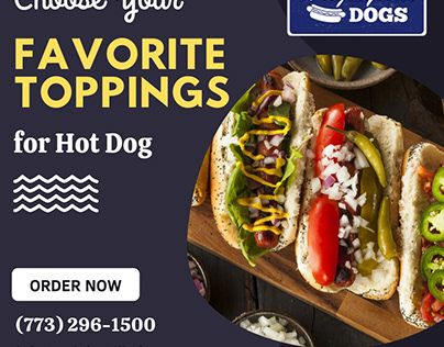 Choose Your Favorite Toppings for Hot Dog