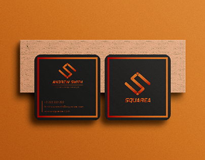 Square Business Card Design