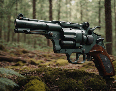 Costom Revolver Gun | 3D Model