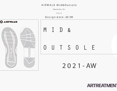 shoes design AIRWALK mid&out sole
