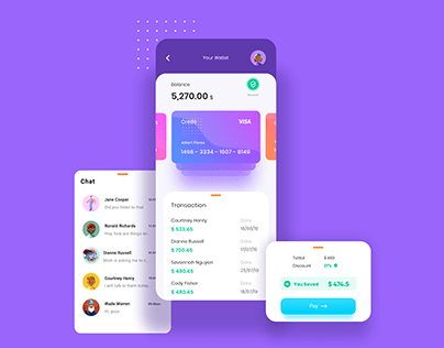 Payment and Transaction app UI concept design