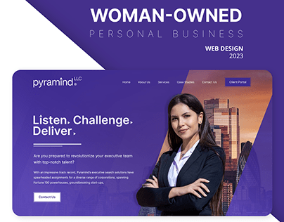 Woman-Owned Personal Business Website Design