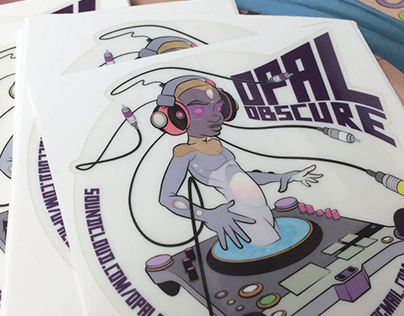 Opal Obscure Vinyl Sticker Design and Proof of Concept