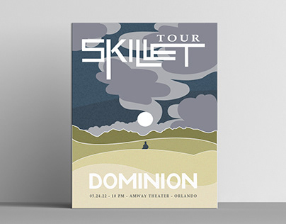 Skillet 'Dominion' Tour Poster Mockups