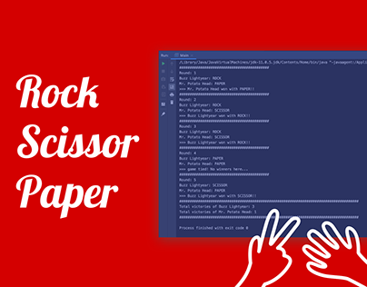 Rock Scissor Paper - JS and JAVA - FullStack Developer