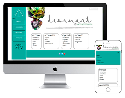 Diseño web de Disanart