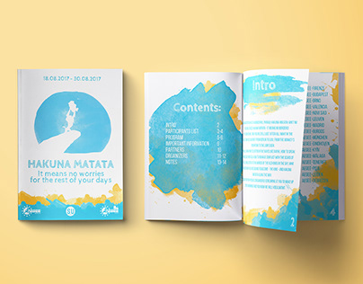 Youth event visual identity and promotional materials