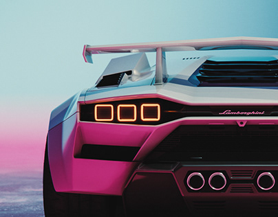 Lamborghini Countach 2022 - Re-Redesign / CGI
