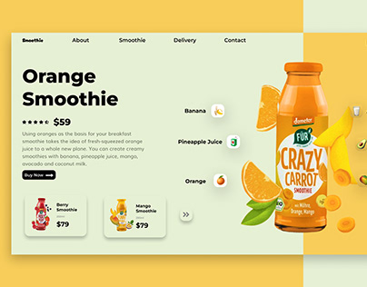 Hero Section : Fresh and Vibrant Web Designs