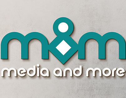 logo media and more لوجو لشركة دعاية واعلان