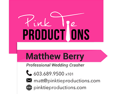 Pink Tie Productions Branding Internship