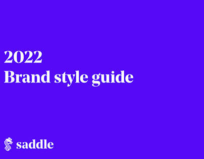 Saddle Finance - Brand Style Guide and Character Design