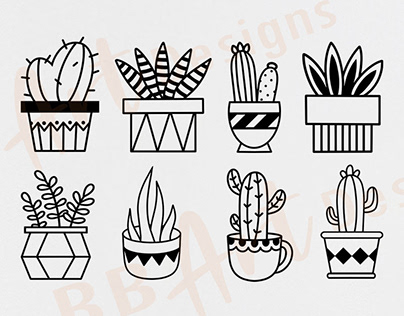 BB Art Designs | Cactus SVG Bundle, Succulent SVG