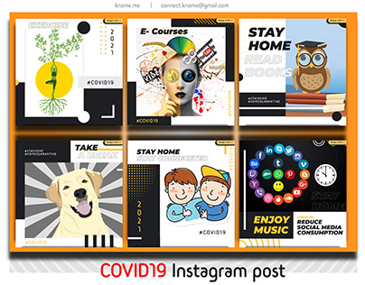 COVID19 Instagram post image design