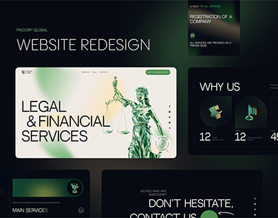 Legal & financial services website redesign