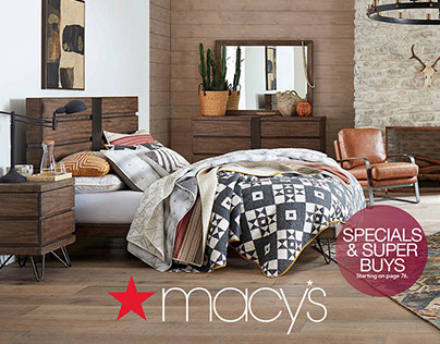 Macy's Semiannual Home Sale Direct Mail spreads
