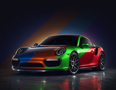 Colorful Porsche
