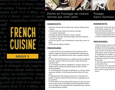 French Cuisine Brochure