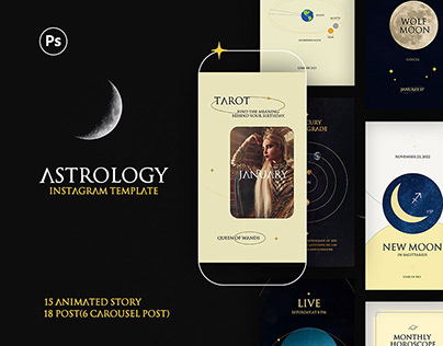Astrology Animated- Free Social Media Pack