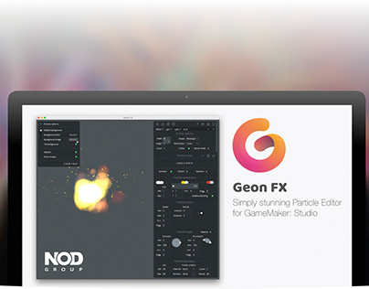 Site for Geon FX the Particle Editor