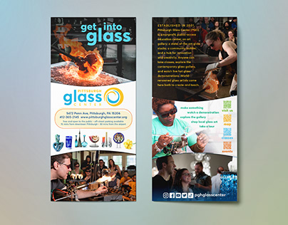 Pittsburgh Glass Center: Promotional Rack Card