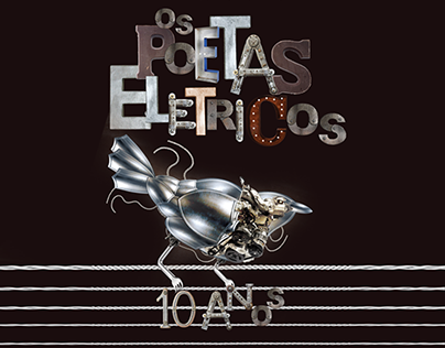 Cartaz 10 anos - Poetas Elétricos