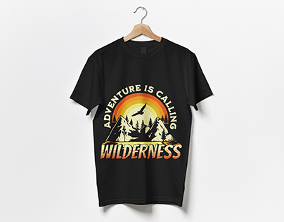 Adventure is calling T-shirt design
