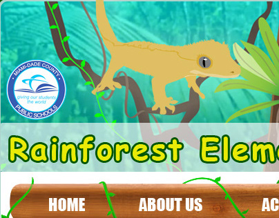 Homepage Design for Elementary School