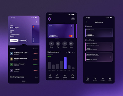 Project thumbnail - Banking App UI UX & Animation