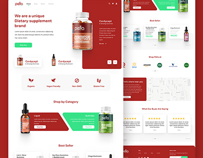 Pella Nutrition Website Design Concept